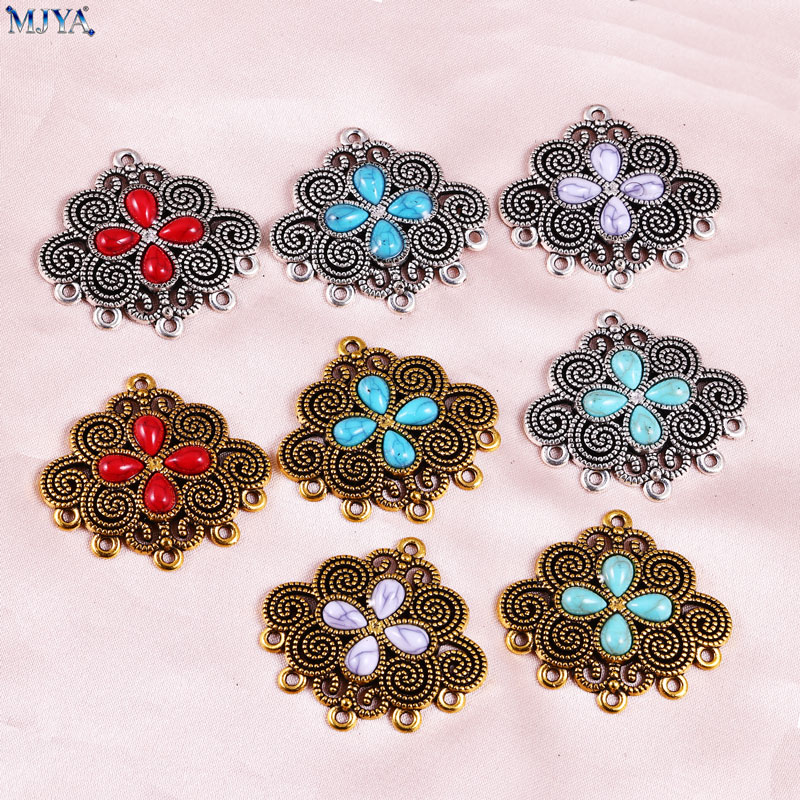 Flower Supplies - MJYA, lot de 5 breloques connecteurs