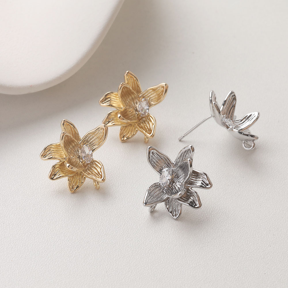 Flower Supplies - Boucles d'oreilles à fleurs délicates, 4