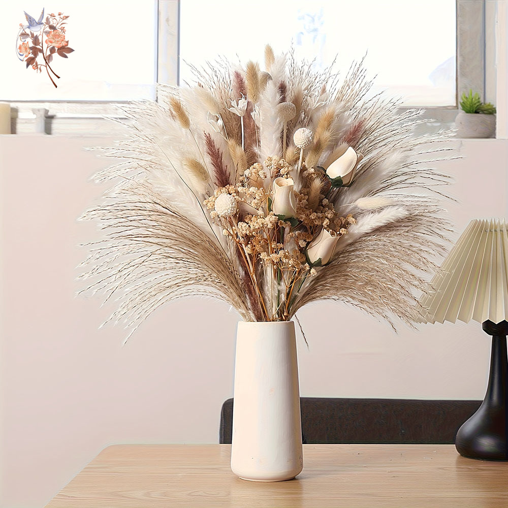 Bouquet de 80 fleurs artificie - Dried Flower Bunch avis et prix