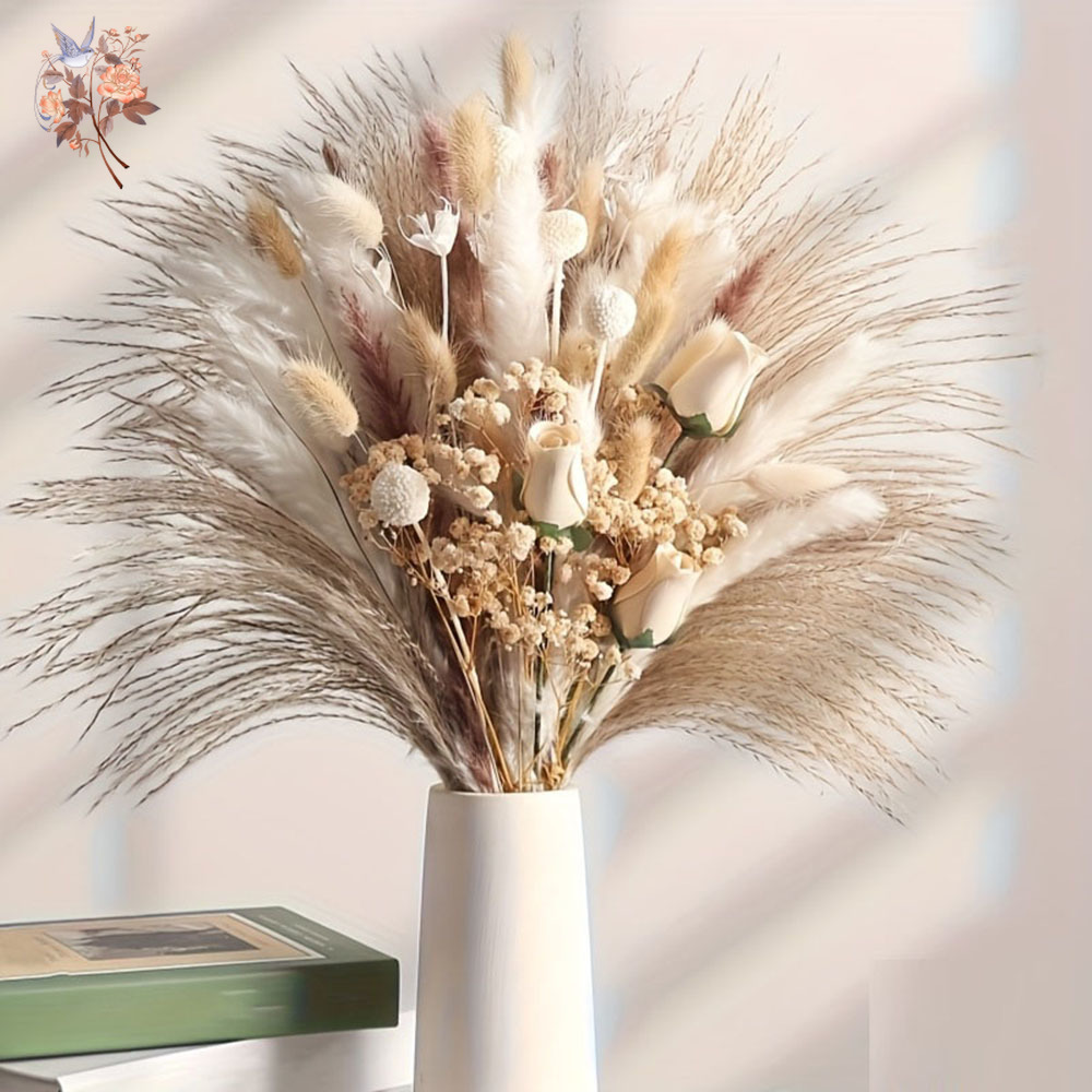 Bouquet de 80 fleurs artificie - Dried Flower Bunch avis et prix