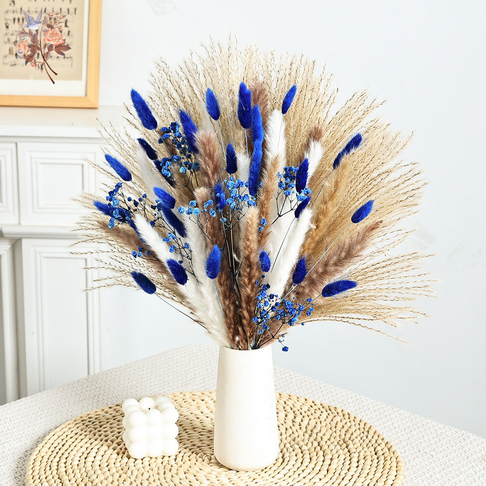 Queue de lapin moelleuse bleue - Dried Flower Bunch avis et prix