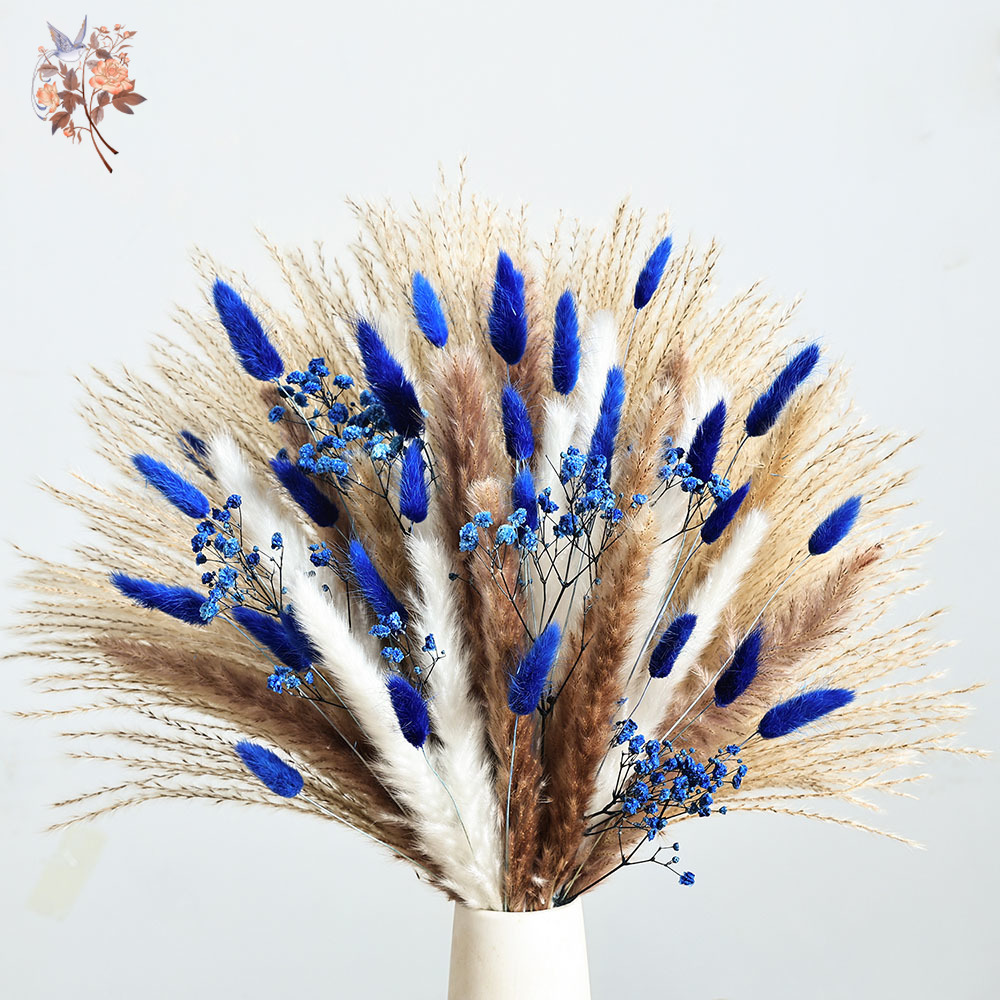 Queue de lapin moelleuse bleue - Dried Flower Bunch avis et prix