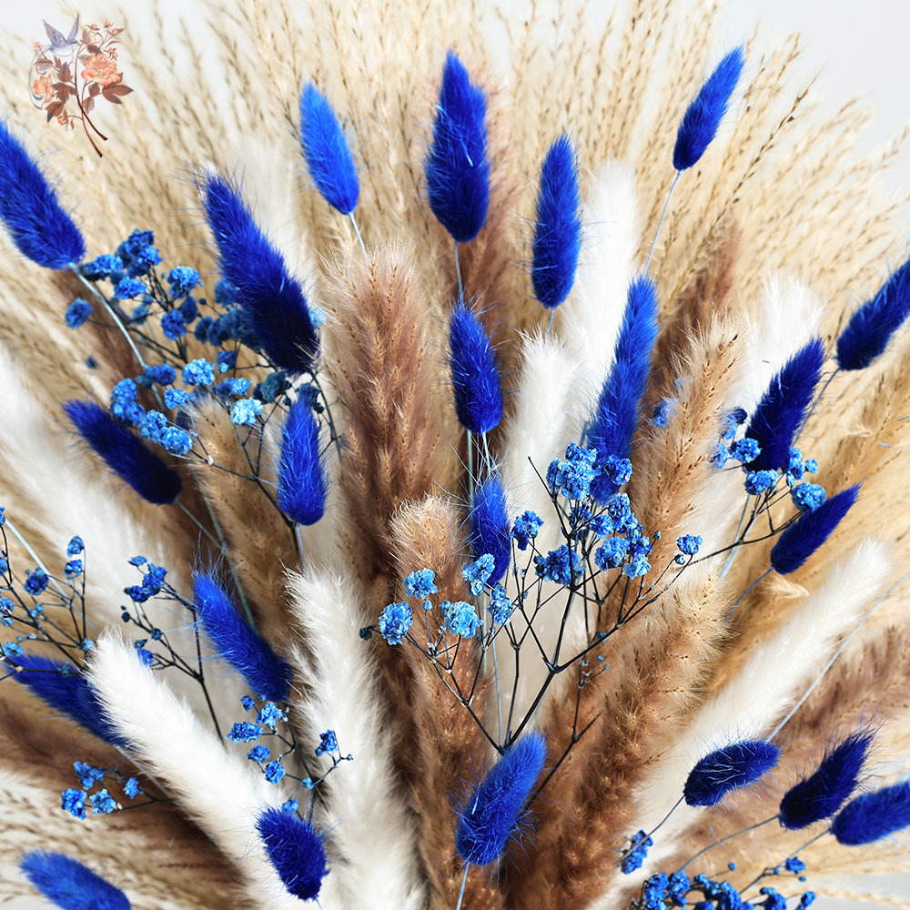 Queue de lapin moelleuse bleue - Dried Flower Bunch avis et prix