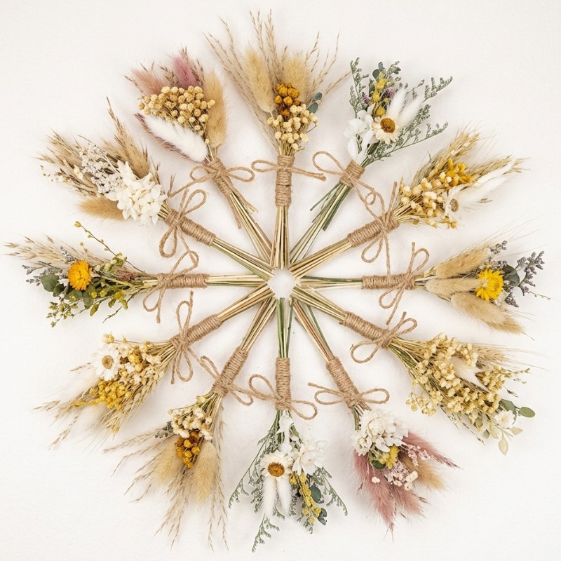 Mini Bouquet de Fleurs Séchées - Dried Flower Bunch avis et prix