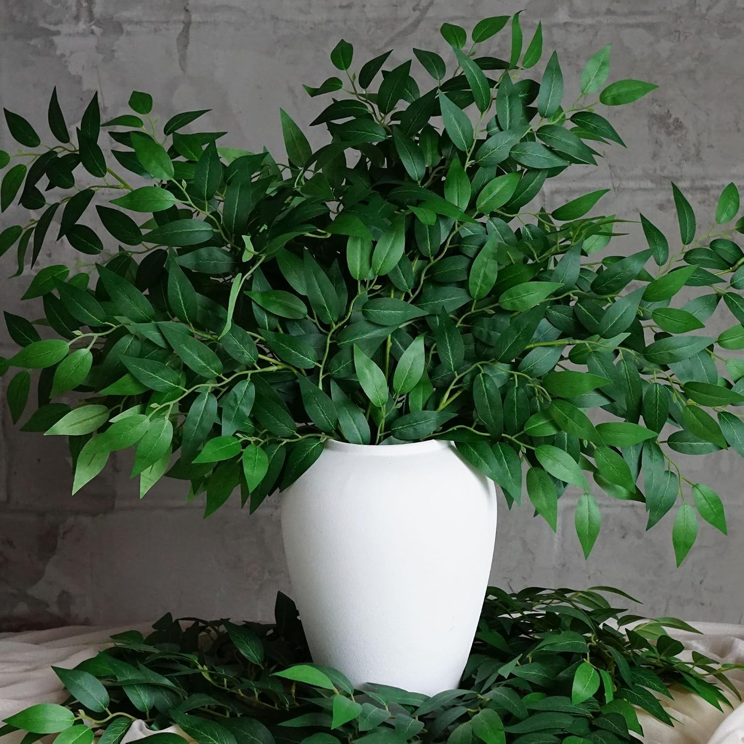 130 pièces de tiges de Ruscus  - Ruscus Stem Faux avis et prix